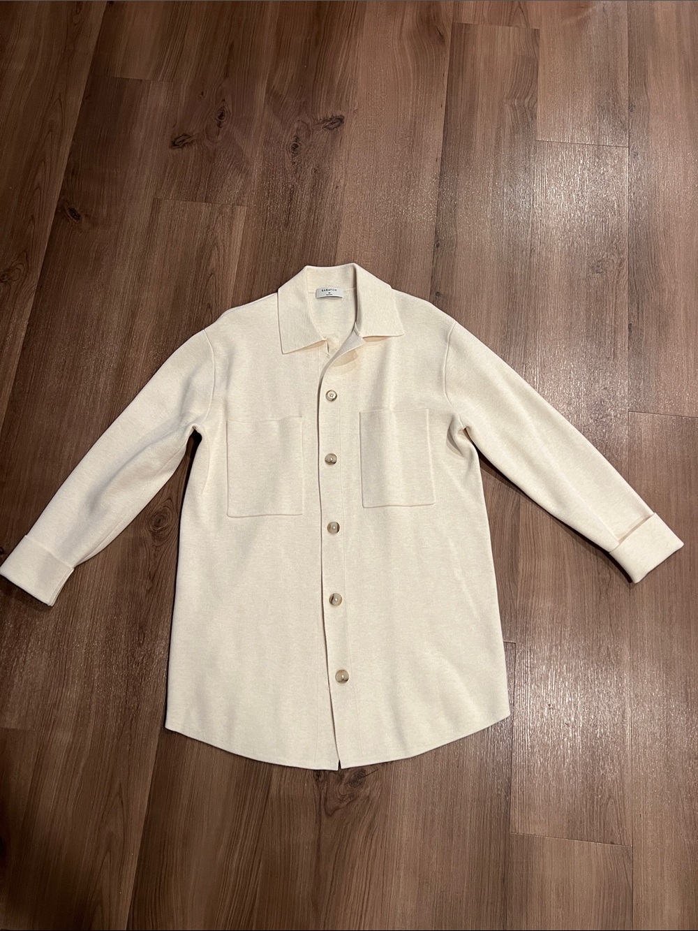 Aritzia Babaton cream shacket (size XS)
